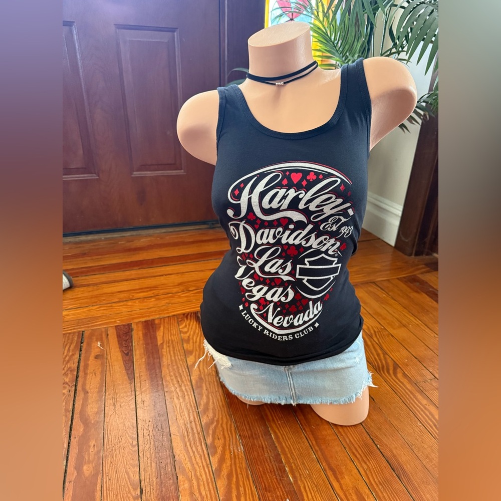 NWT Harley-Davidson Black  Graphic Tank Top Size Small